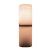 14k Rose Gold 6mm Half Round Light Band, Size 10