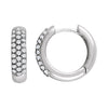 14k White Gold 1/2 ctw. Diamond Hoop Earrings