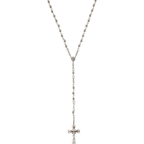 Sterling Silver Bead Rosary