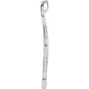 14k White Gold Freeform Pendant