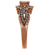 14k Rose Gold 5/8 CTW Diamond Engagement Ring , Size 7