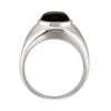 Sterling Silver Onyx Ring, Size 11