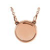 Concave 18-Inch Necklace in 14K Rose Gold