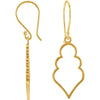 14k Yellow Gold Decorative Earrings
