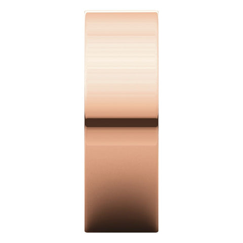 14k Rose Gold 7mm Flat Comfort Fit Band, Size 9