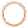 14k Rose Gold 2.5mm Flat Comfort Fit Band, Size 5