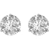 14k White Gold 4mm Round Forever Brilliant® Moissanite Earrings