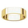 14k Yellow Gold 5mm Flat Band, Size 8