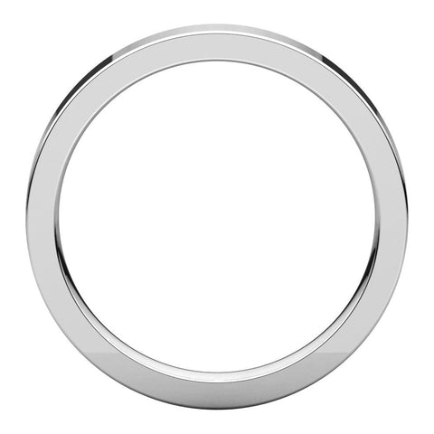 Sterling Silver 3mm Flat Band, Size 7