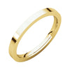 02.00 mm Flat Comfort-Fit Wedding Band Ring in 14K Yellow Gold ( Size 7.5 )