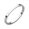 14K White Gold 1.5mm Flat Band (Size 4.5)