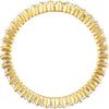 14k Yellow Gold 1/2 CTW Diamond Eternity Band Size 6.5