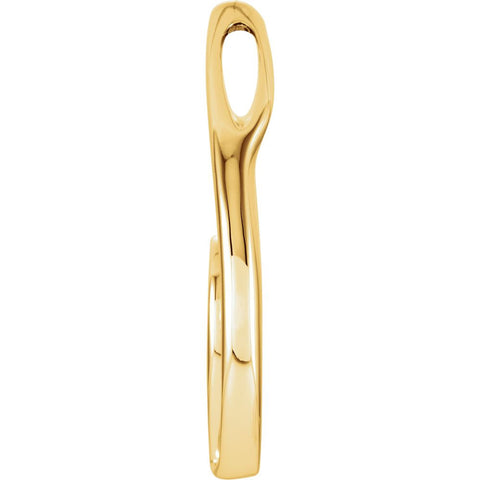 14k Yellow Gold Freeform Pendant