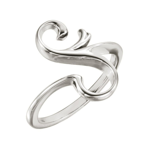 Sterling Silver Freeform Ring, Size 7