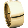 14k Yellow Gold 10mm Comfort Fit Band, Size 9.5