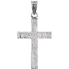 Cross Pendant in 14K White Gold