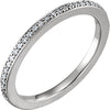 Platinum 1/8 ctw. Diamond Band, Size 7