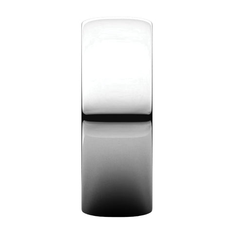 10k White Gold 7mm Half Round Light Band, Size 9