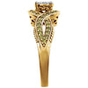 14k Yellow Gold 5/8 CTW Diamond Engagement Ring , Size 7