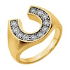1/4 CTW Diamond Men's Ring in 14K Yellow Gold (Size 10)
