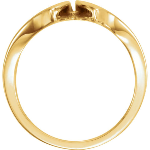 14k Yellow Gold Freeform Ring Size 7
