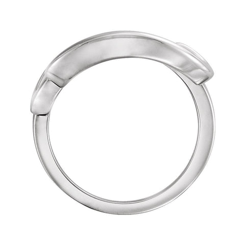 14k White Gold Ladies Ring, Size 7