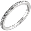 18K White Gold 1/8 CTW Diamond Matching Band (Size 6)