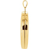 14k Yellow Gold & White Oval Locket