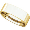 14k Yellow Gold 6mm Square Comfort Fit Band, Size 9
