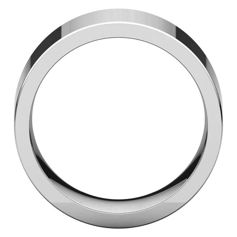 Sterling Silver 10mm Flat Band, Size 7