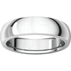 14k White Gold 6mm Heavy Comfort Fit Band, Size 9.5