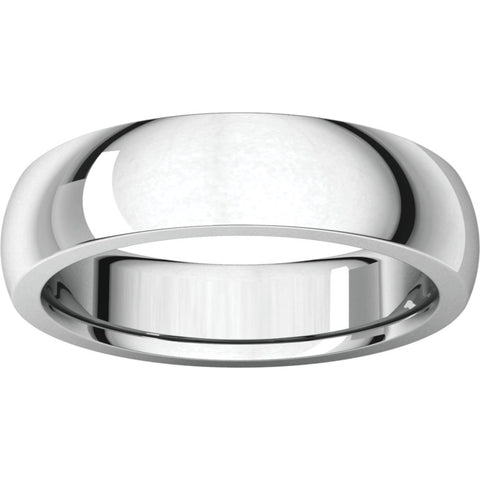 Sterling Silver 6mm Heavy Comfort Fit Band, Size 10