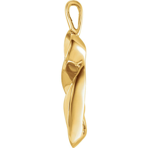 14k Yellow Gold Freeform Pendant