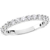 1/2 CTTW Wedding Band for Matching Engagement Ring in 14k White Gold ( Size 6 )