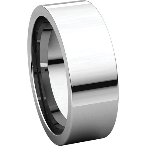 Sterling Silver 7mm Flat Band, Size 7