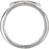 14k White Gold 1/5 CTW Diamond Freeform Ring, Size 7