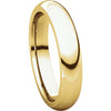 14k Yellow Gold 4mm Comfort Fit Band, Size 4