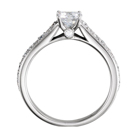 14k Yellow Gold 1/3 CTW Diamond Band for 5.2 & 5.8mm Round Engagement Ring, Size 7