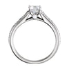 14k Yellow Gold 1/3 CTW Diamond Band for 5.2 & 5.8mm Round Engagement Ring, Size 7