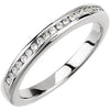 1/5 CTTW Band for Matching Ring with 4.8 mm Stone in 14K White Gold (Size 6)