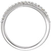 Platinum 1/5 CTW Diamond Ring, Size 7