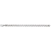 14k White Gold 7mm Solid Charm 7" Bracelet