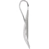 14k White Gold Teardrop Pendant