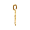 14k Yellow Gold "S" Medium Initial Pendant