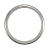 Titanium & Sterling Silver Inlay 7mm Satin Finish Domed Band Size 11