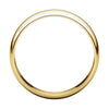 14k Yellow Gold 5mm Half Round Light Band, Size 7