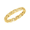 Handwoven Wedding Band Ring in 14k Yellow Gold ( Size 5 )