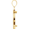 14k Yellow Gold Tab Back Frame Pendant for 1/4 Ounce American Eagle, 1/4 Ounce South African Rand, or 1/4 Ounce Chinese Panda Coin
