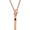 14k Rose Gold 15.75x17mm Heart 16" Necklace