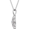 Sterling Silver Sapphire 18" Necklace